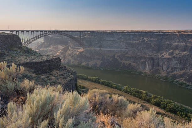 istock Perrine Bridge Spans The Canyon Above The Snake River 854657660
