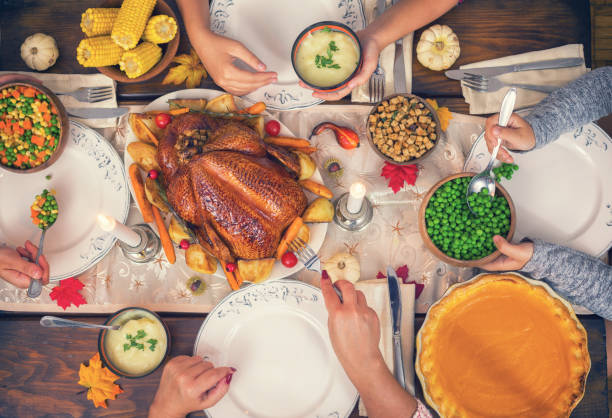 istock Traditional Stuffed Thanksgiving Turkey Dinner 854668652