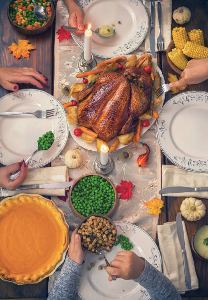istock Traditional Stuffed Thanksgiving Turkey Dinner 854668736