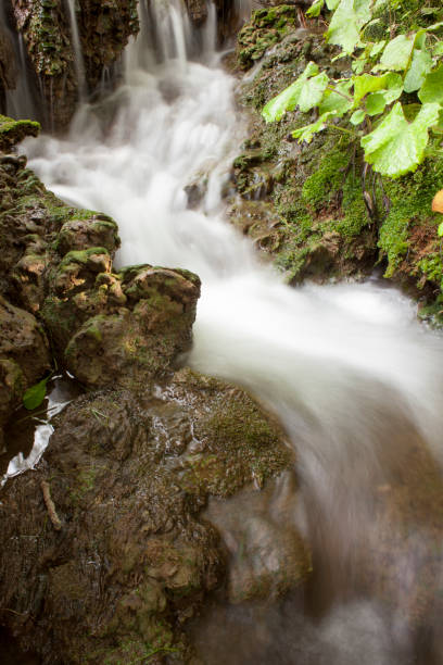 istock Stream blurred water in small waterfall 854673240