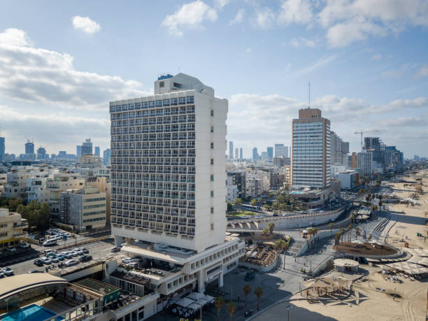 istock Tel Aviv Panorama of the beach, 854689878