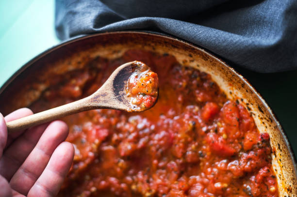 Preparing Bolognese Sauce