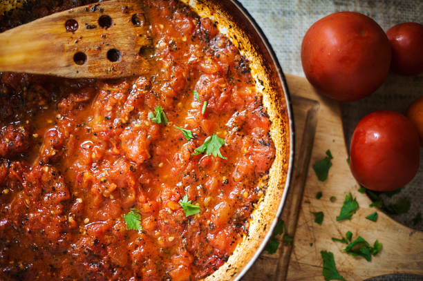 Preparing Bolognese Sauce