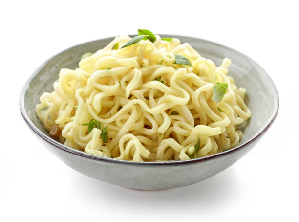 istock Bowl of boiled egg noodles 854697286