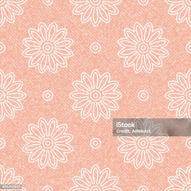 Pink Jean Pattern Jeans Background With Flowers Vector Denim Seamless Pattern Pink Jeans ...