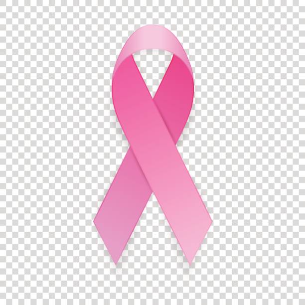 ilustraciones, imágenes clip art, dibujos animados e iconos de stock de closeup de icono realista cinta rosa aislado sobre fondo transparente, símbolo de concienciación de cáncer de mama. diseño de plantilla, ilustración de vector stock, eps10 - cinta contra el cáncer de mama ilustraciones
