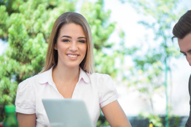 istock Businesswoman on a Coffee Break 854705258