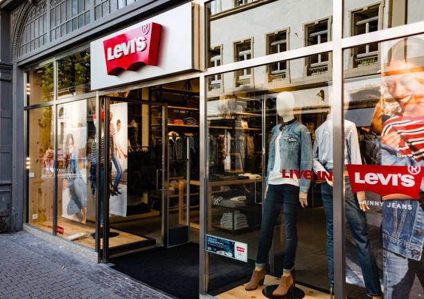 Levi's Store, Heidelberg, Germany A Levi’s Store in the old town section of Heidelberg, Germany. Levi’s is an American maker and retailer of denim clothing. heidelberg germany photos stock pictures, royalty-free photos & images