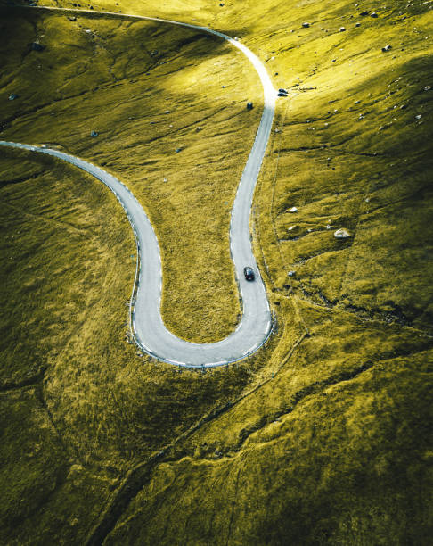 istock high view of faroese roads 854714736