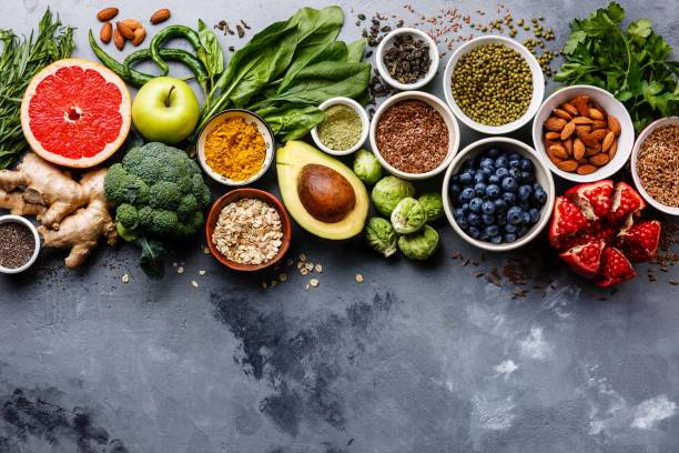 istock Healthy food clean eating selection 854725370