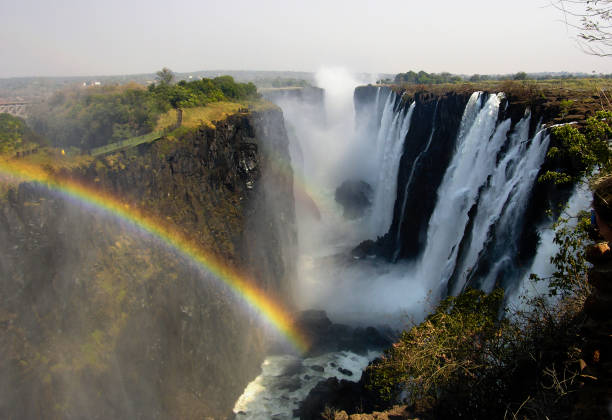 istock Victoria Falls rainbow, Zambia. 854730390