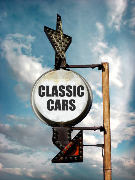 istock classic cars sign 854753024