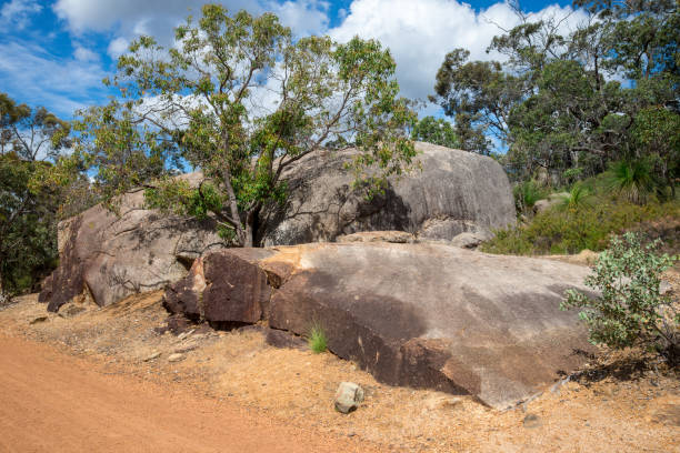 istock Large brown rocks in John Forrest National Park in Perth Hills, Western Australia 854765728