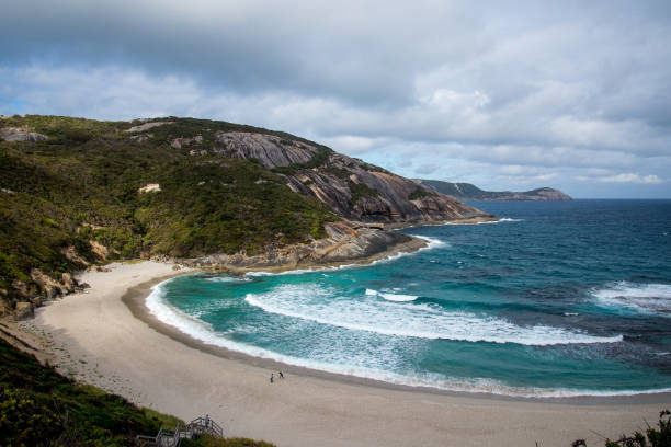 A view of Misery Beach in Torndirrup National Park, Albany, Western Australia stock photo