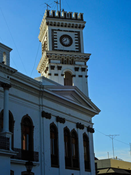 istock Castle tower on the government palace of Ameca. 854880474