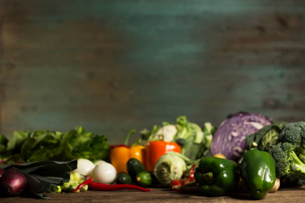 istock Vegetables. Fresh vegetables. Colorful vegetables background. Healthy vegetable studio photo. Assortment of fresh vegetables close up. 854889032