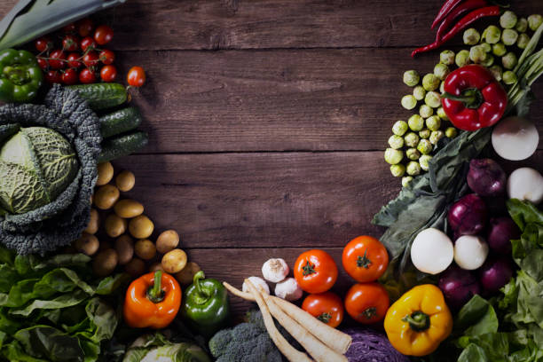 istock Vegetables. Fresh vegetables. Colorful vegetables background. Healthy vegetable studio photo. Assortment of fresh vegetables close up. 854890234