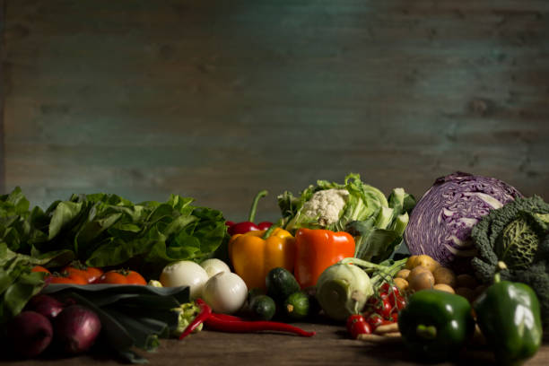 istock Vegetables. Fresh vegetables. Colorful vegetables background. Healthy vegetable studio photo. Assortment of fresh vegetables close up. 854892666