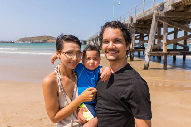 istock Happy Aboriginal Australian Family at the Beach 854893798