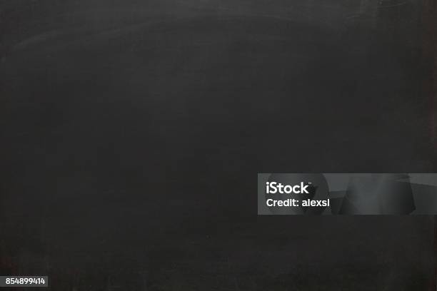 Blackboard Stock Photo - Download Image Now - Chalkboard - Visual Aid, Blank, Chalk - Art Equipment