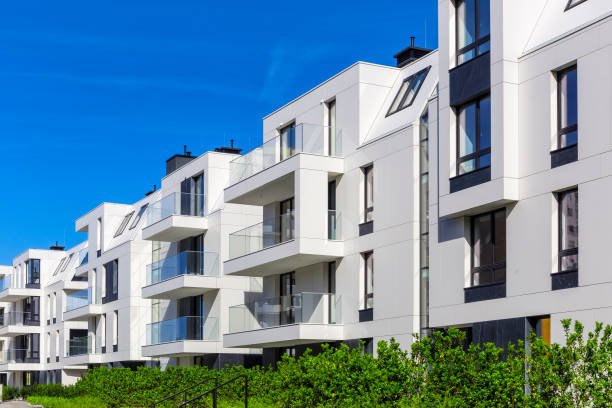 istock New white modern housing estate 854907320