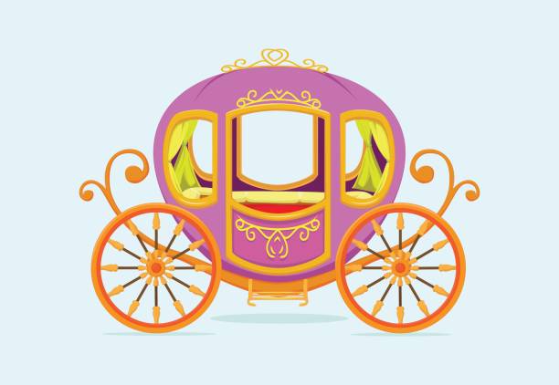 ilustraciones, imágenes clip art, dibujos animados e iconos de stock de princesa caricatura carro - cochero