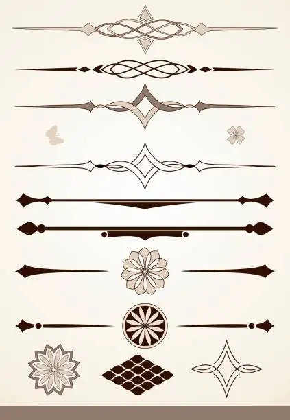 Photo of Dividers and decorative design elements