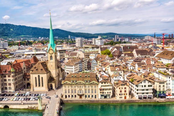 istock Zurich Skyline with River Limmat 854942270