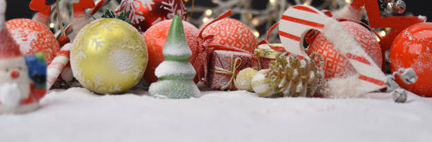 istock christmas ornament on snow background wallpaper 854942612