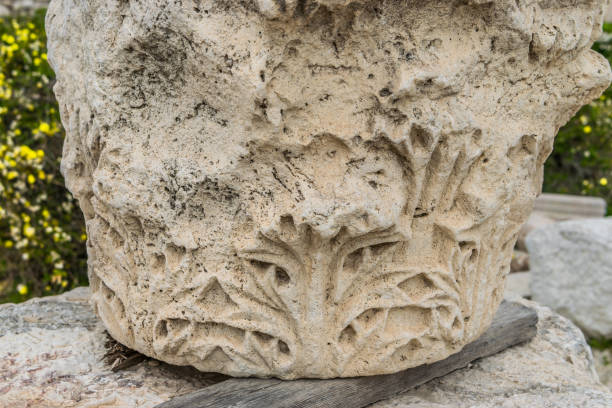 istock Capital of the ancient temple column 854945808