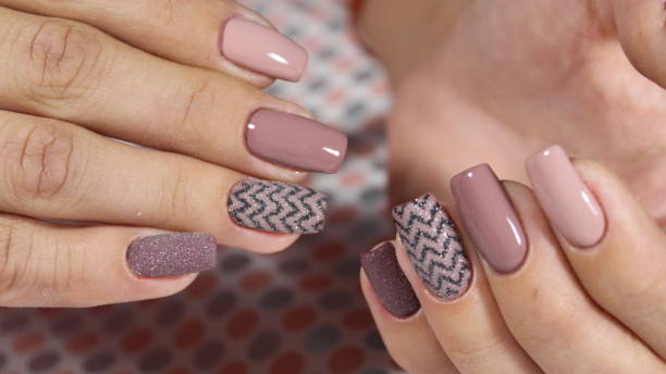 istock Youth manicure design of coffee 854950658