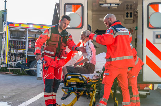 istock Paramedics Helping Injured Women 854950728