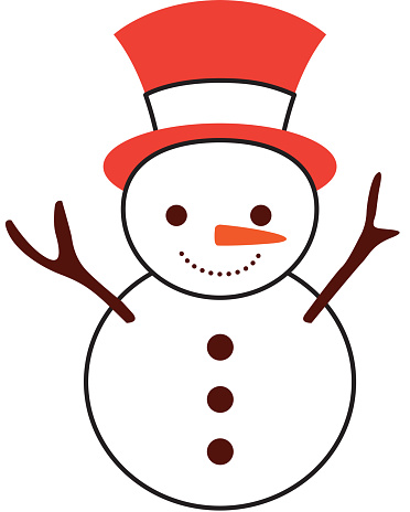 ✓ Imagen de Navidad muñeco de nieve dibujos animados sonrisa carácter  invierno Fotografía de Stock