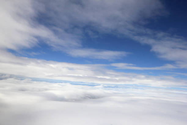 Sky, cloud, landscape, landscape, blue sky,Clear blue sky,airplane