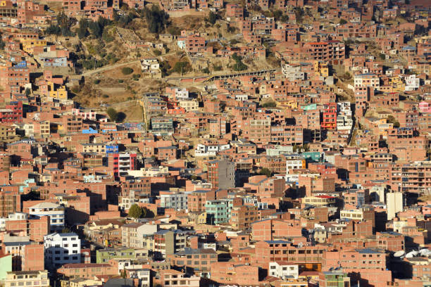 View of La Paz, Bolivia. La Paz is the highest administrative capital in the world