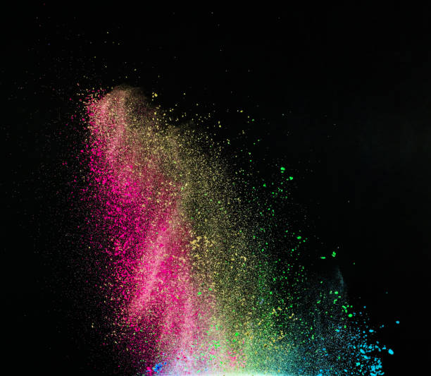 istock Freeze motion of colored dust explosion 854964174