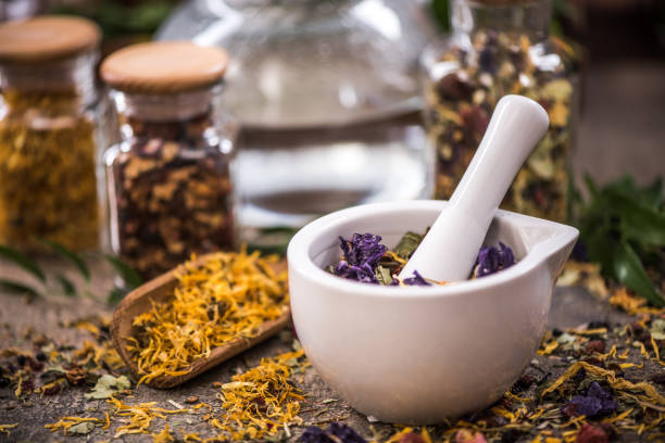 istock Preparation of natural aromatic tea 854965366