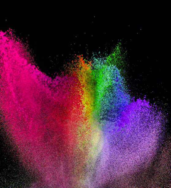 istock Freeze motion of colored dust explosion 854966130
