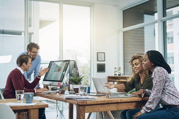 istock Achieving business objectives like the go getters they are 854972506