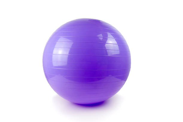 ball of pilates Fitness ball and pilates against a white background fitness ball photos stock pictures, royalty-free photos & images