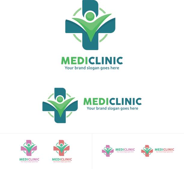 ilustrações, clipart, desenhos animados e ícones de ícone de cuidados de saúde de pessoas, clínica médica, emblema - religious symbol cross shape cross abstract