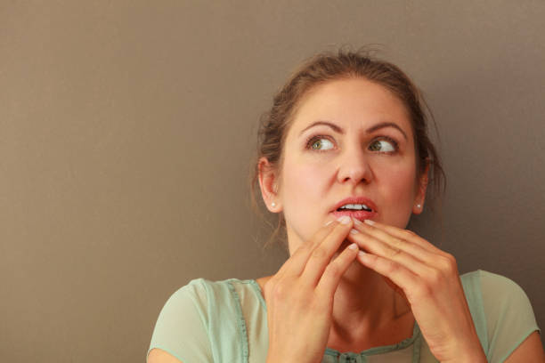 istock Thoughtful emotional woman in studio 854981898