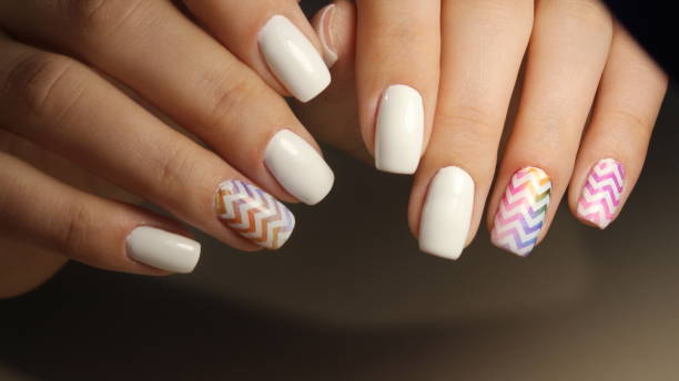 istock Youth summer manicure design 854988364