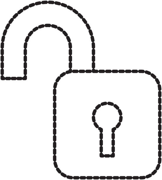 open padlock security protection data file information open padlock security protection data file information vector illustration що буде далі в Україні stock illustrations