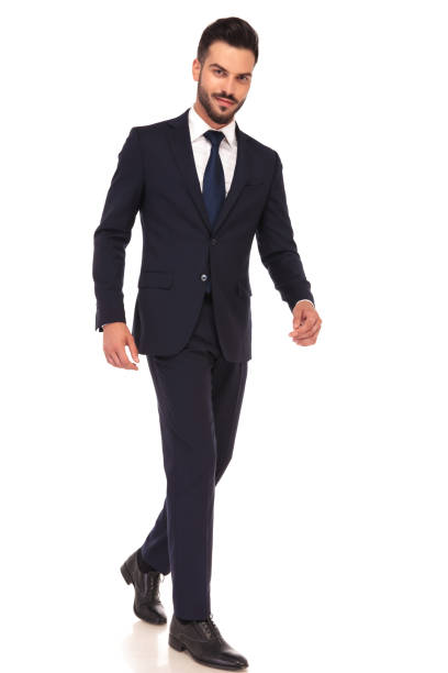 istock side view of a modern smiling business man walking 855003368