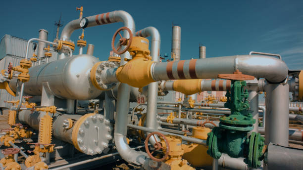 istock Part of Gas refining plant 855007604