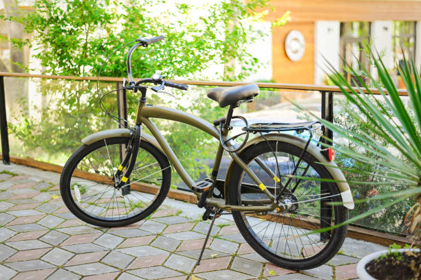 Vintage khaki bike
