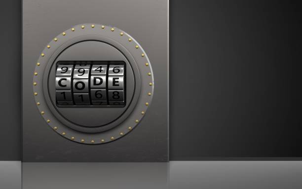 3d dial de código seguro - night deposit box - fotografias e filmes do acervo