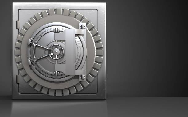 istock 3d metal safe metal safe 855015064