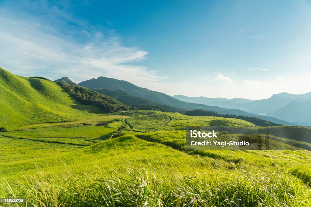 View of the Plateau,Soni Kougen in Japan Sene Plateau in Mie prefecture of Japan Landscape - Scenery Stock Photo